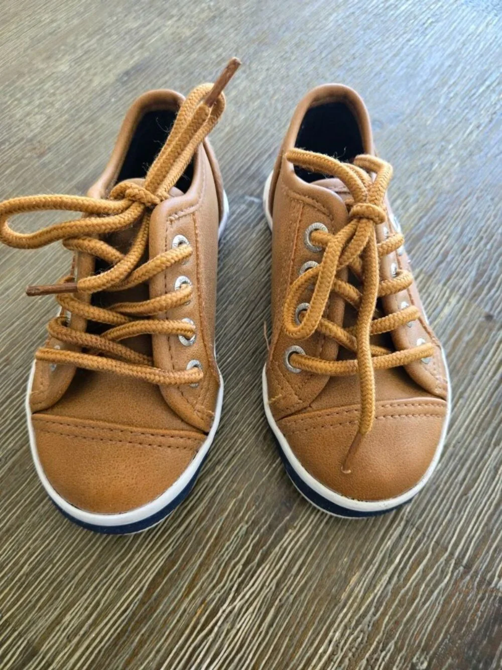 Nautica Toddler Boys Sneakers Size 6 Brown Casual Lace-Up Shoes EU 22